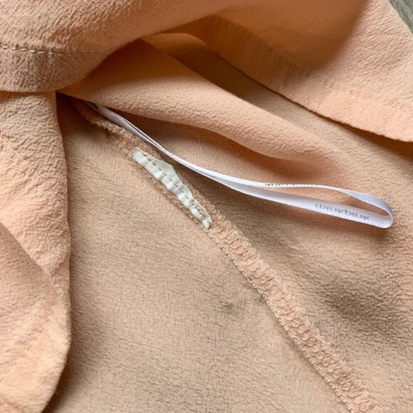 Mink Pink Tank Top Blouse Cropped Mock Neck Crepe Half Zip Pink Size Medium - Picture 9 of 14